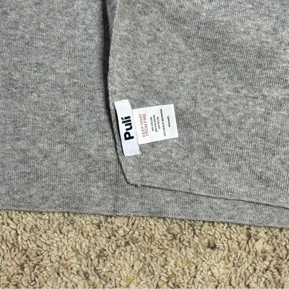 PULI Women's Elegant Shawl Wraps Open Front Poncho Sweater Soft  Capes Grey - Picture 2 of 3